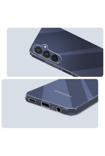 Cover in silicone per Samsung Galaxy A15 protezione flessibile Mayaxess - trasparente