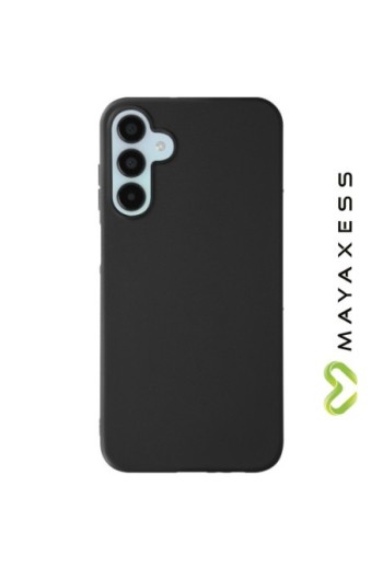 Cover in silicone per Samsung Galaxy A15 Mayaxess protezione flessibile - nera
