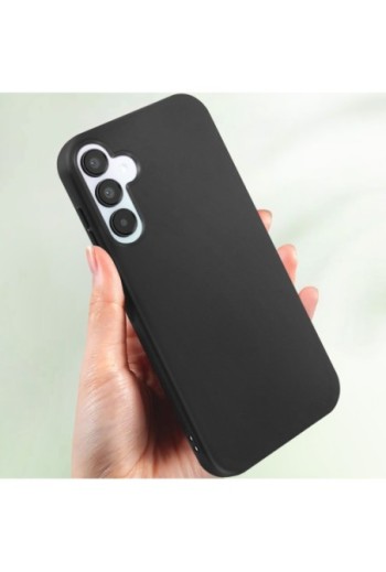 Cover in silicone per Samsung Galaxy A15 Mayaxess protezione flessibile - nera