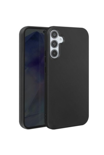 Cover in silicone per Samsung Galaxy A55 Mayaxess protezione flessibile - nera