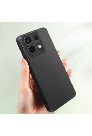 Cover in silicone per Xiaomi Redmi Note 13 Pro 5G Mayaxess protezione flessibile - nera