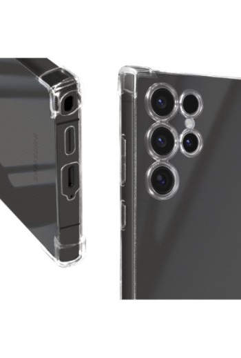 Cover anti-urto per Samsung Galaxy S24 Ultra angoli rinforzati Mayaxess - trasparente