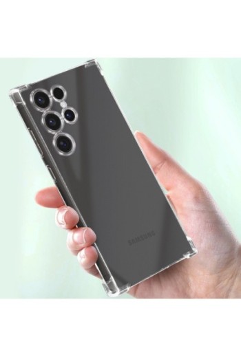 Cover anti-urto per Samsung Galaxy S24 Ultra angoli rinforzati Mayaxess - trasparente