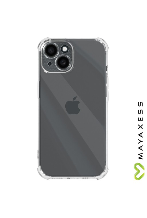 Cover anti-urto per iPhone 15 angoli rinforzati Mayaxess - trasparente