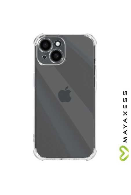 Cover anti-urto per iPhone 15 angoli rinforzati Mayaxess - trasparente