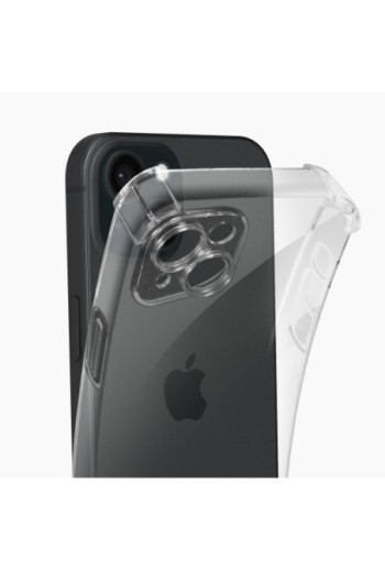 Cover anti-urto per iPhone 15 angoli rinforzati Mayaxess - trasparente