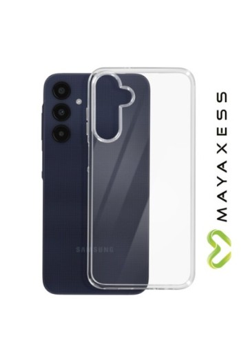 Cover in silicone per Samsung Galaxy A25 protezione flessibile Mayaxess - trasparente
