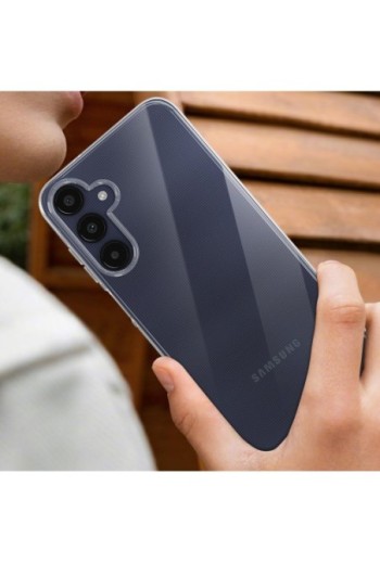 Cover in silicone per Samsung Galaxy A25 protezione flessibile Mayaxess - trasparente