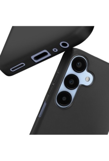 Cover in silicone per Samsung Galaxy A25 Mayaxess protezione flessibile - nera