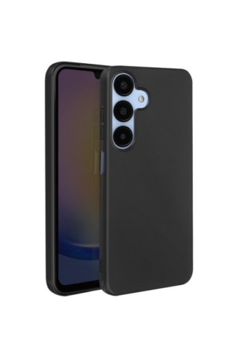 Cover in silicone per Samsung Galaxy A25 Mayaxess protezione flessibile - nera