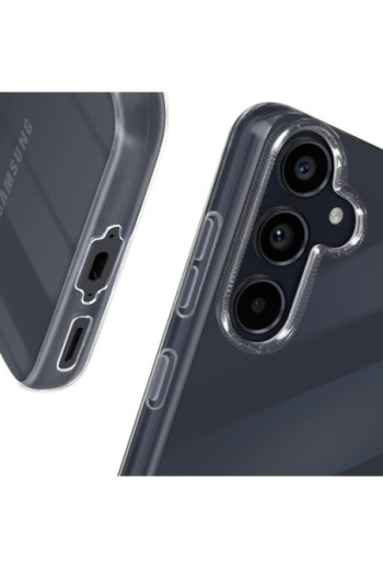 Cover per Samsung Galaxy A55 + vetro temperato trasparente - protezione completa Mayaxess