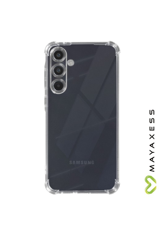 Cover anti-urto per Samsung Galaxy A55 angoli rinforzati Mayaxess - trasparente