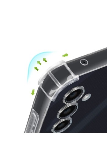 Cover anti-urto per Samsung Galaxy A35 angoli rinforzati Mayaxess - trasparente