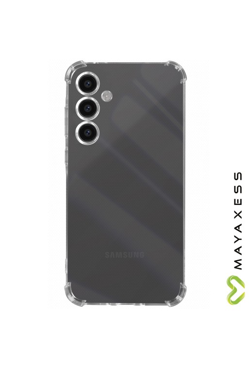 Cover anti-urto per Samsung Galaxy S23 FE angoli rinforzati Mayaxess - trasparente