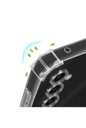 Cover anti-urto per Samsung Galaxy S23 FE angoli rinforzati Mayaxess - trasparente
