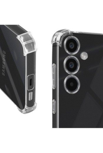 Cover anti-urto per Samsung Galaxy S23 FE angoli rinforzati Mayaxess - trasparente