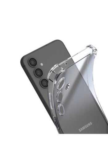 Cover anti-urto per Samsung Galaxy S23 FE angoli rinforzati Mayaxess - trasparente