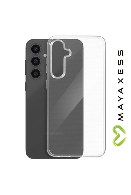 Cover in silicone per Samsung Galaxy S23 FE protezione flessibile Mayaxess - trasparente