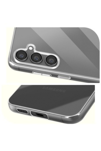 Cover in silicone per Samsung Galaxy S23 FE protezione flessibile Mayaxess - trasparente