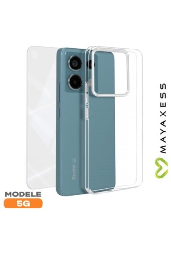Cover per Xiaomi Redmi Note 13 Pro 5G + vetro temperato - protezione completa Mayaxess