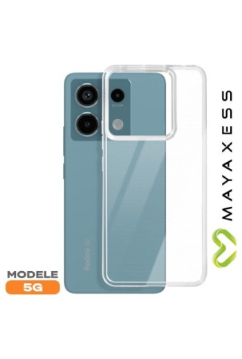 Cover in silicone per Xiaomi Redmi Note 13 Pro 5G protezione flessibile Mayaxess - trasparente