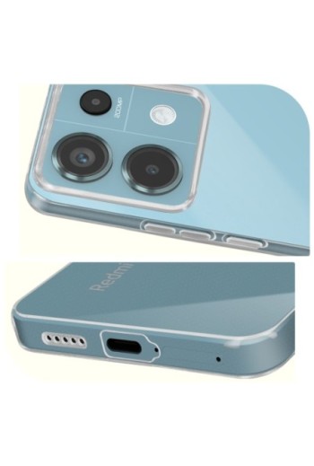 Cover in silicone per Xiaomi Redmi Note 13 Pro 5G protezione flessibile Mayaxess - trasparente