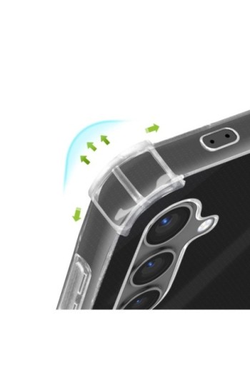 Cover anti-urto per Samsung Galaxy S24 angoli rinforzati Mayaxess - trasparente