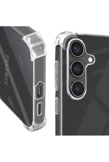 Cover anti-urto per Samsung Galaxy S24 angoli rinforzati Mayaxess - trasparente