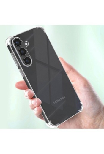 Cover anti-urto per Samsung Galaxy S24 angoli rinforzati Mayaxess - trasparente