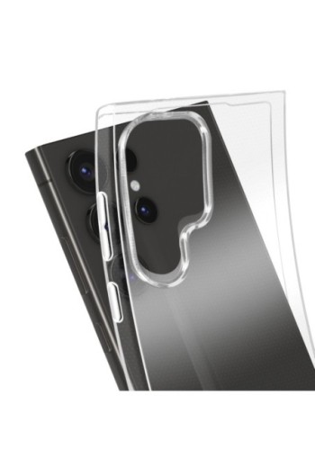Cover in silicone per Samsung Galaxy S24 Ultra protezione flessibile Mayaxess - trasparente