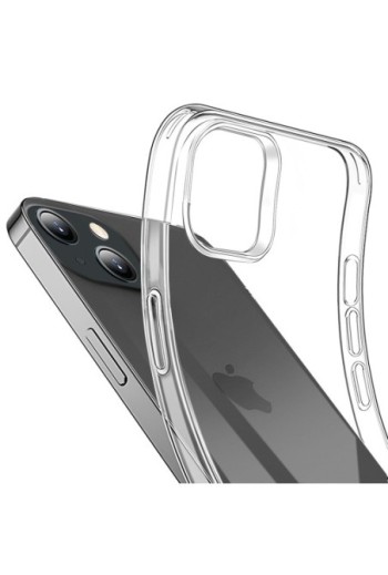 Cover in silicone per iPhone 15 protezione flessibile Mayaxess - trasparente