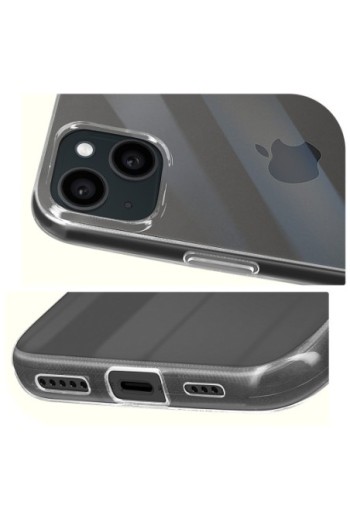 Cover in silicone per iPhone 15 protezione flessibile Mayaxess - trasparente