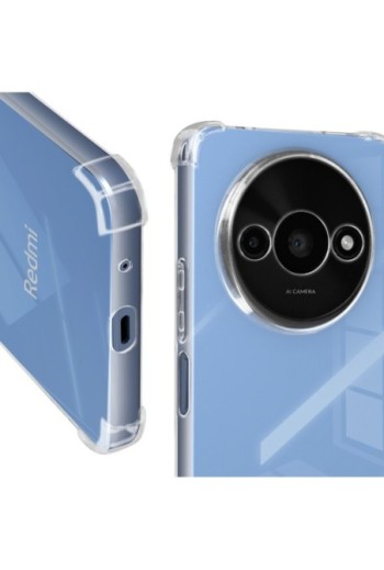 Cover antiurto per Xiaomi Redmi A3 angoli rinforzati Mayaxess - trasparente