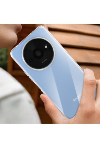 Cover in silicone per Xiaomi Redmi A3 protezione flessibile Mayaxess - trasparente