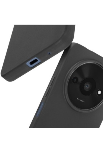 Cover in silicone per Xiaomi Redmi A3 Mayaxess protezione flessibile - nera