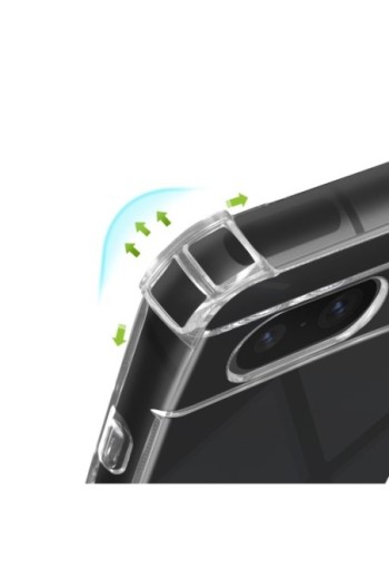 Cover antiurto per Google Pixel 8 angoli rinforzati Mayaxess - trasparente