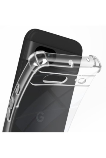 Cover antiurto per Google Pixel 8 angoli rinforzati Mayaxess - trasparente