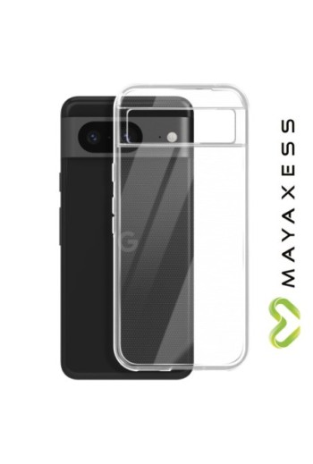 Cover in silicone per Google Pixel 8 protezione flessibile Mayaxess - trasparente