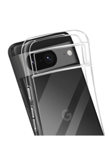 Cover in silicone per Google Pixel 8 protezione flessibile Mayaxess - trasparente
