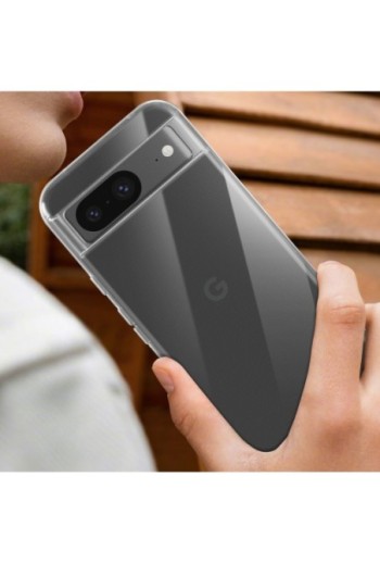 Cover in silicone per Google Pixel 8 protezione flessibile Mayaxess - trasparente