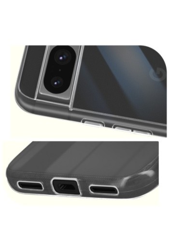 Cover in silicone per Google Pixel 8 protezione flessibile Mayaxess - trasparente