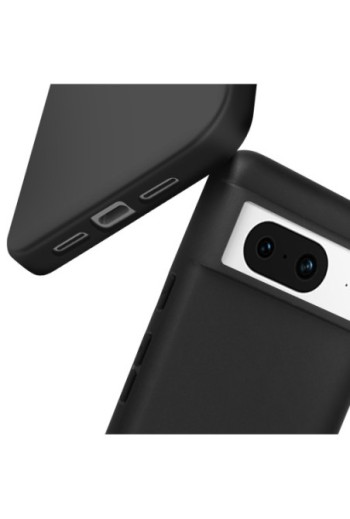 Cover in silicone per Google Pixel 8 Mayaxess protezione flessibile - nera