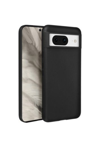 Cover in silicone per Google Pixel 8 Mayaxess protezione flessibile - nera