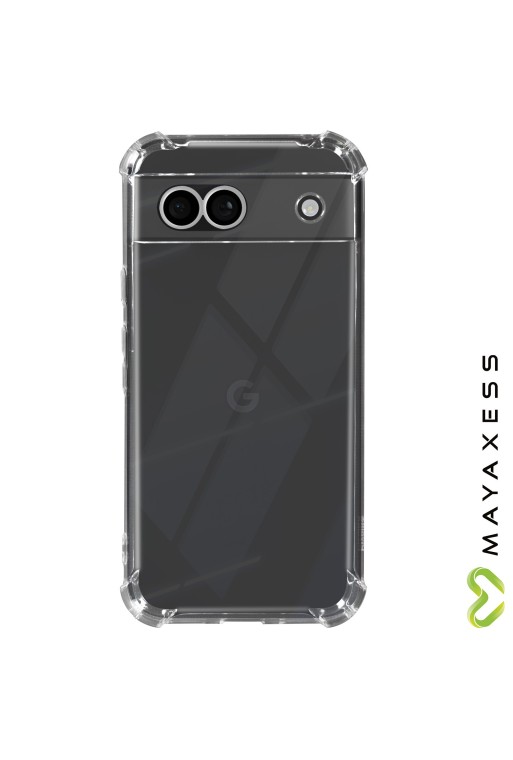 Cover antiurto per Google Pixel 8A angoli rinforzati Mayaxess - trasparente