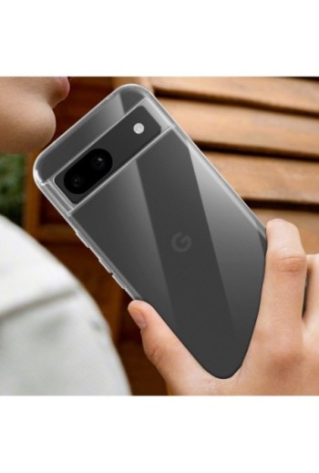 Cover in silicone per Google Pixel 8a protezione flessibile Mayaxess - trasparente
