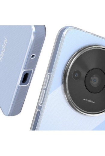 Cover per Xiaomi Redmi A3 + vetro temperato trasparente - protezione completa Mayaxess