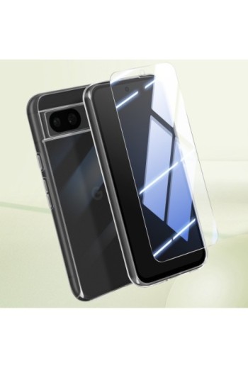 Cover per Google Pixel 8a + vetro temperato trasparente - protezione completa Mayaxess