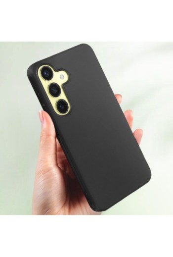 Cover in silicone per Samsung Galaxy A35 Mayaxess protezione flessibile - nera