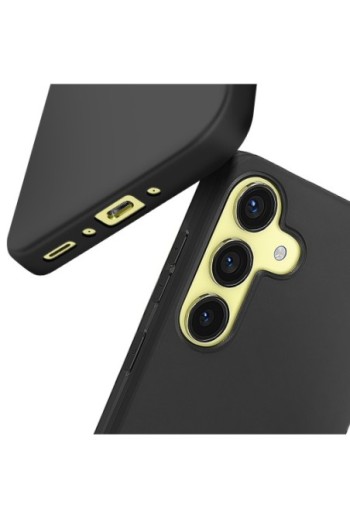 Cover in silicone per Samsung Galaxy A35 Mayaxess protezione flessibile - nera