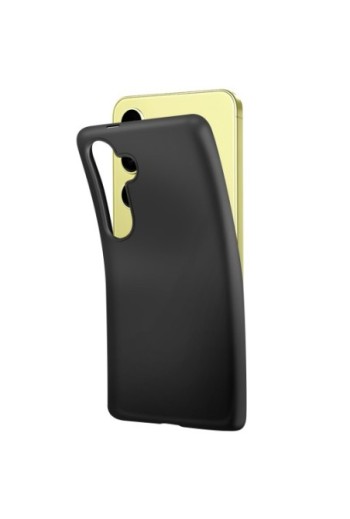 Cover in silicone per Samsung Galaxy A35 Mayaxess protezione flessibile - nera